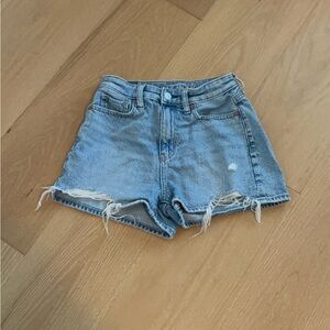 American Eagle Outfitters Distressed Blue Jean Shorts